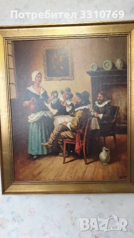 Красива картина фламандска живопис. , снимка 1