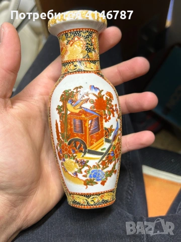 Ръчно рисувани винтидж вазички, снимка 5 - Антикварни и старинни предмети - 53241932