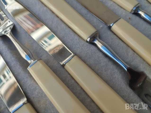 Комплект от 24 броя прибори за хранене/десерт, снимка 3 - Прибори за хранене, готвене и сервиране - 52226525