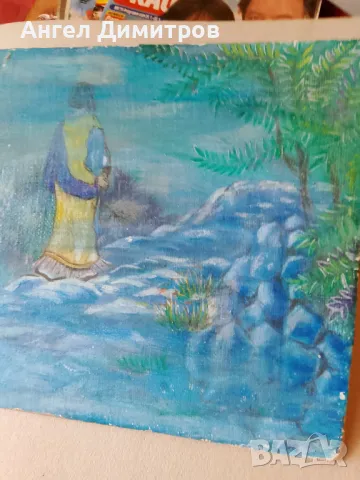 Маслена картина Лунна пътека , снимка 7 - Картини - 47296527