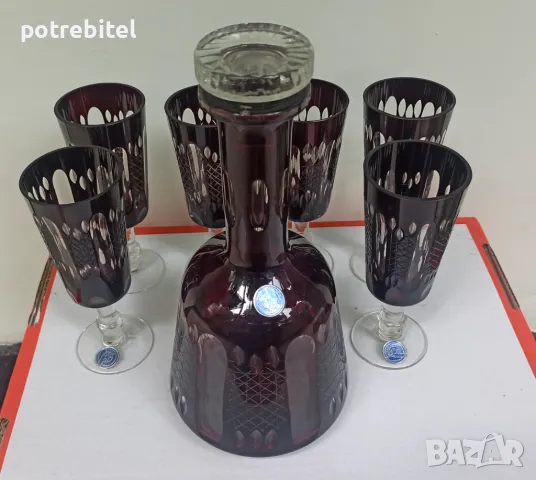 Сервиз BUZAU PERLA LUX - комплект 6 чаши + гарафа