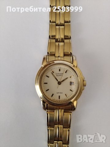 Дамски часовник CITIZEN позлатен , снимка 1 - Дамски - 30602868