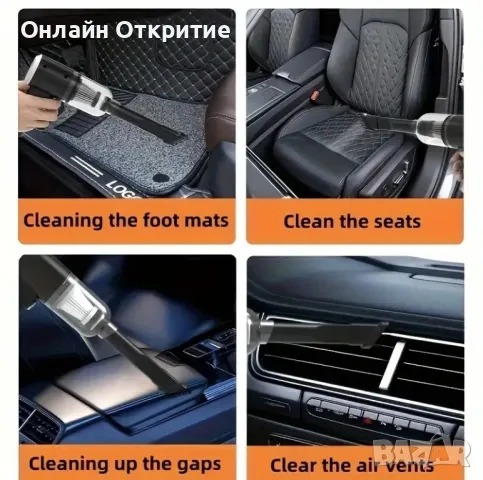 Мощна безжична мини Прахосмукачка 2800mAh 3.7V за Кола, Дом и Козина от Домашни Любимци , снимка 5 - Прахосмукачки - 50178895