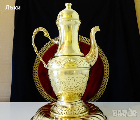 Бронзова кана за вино 2.5 литра,Йерусалим,маркирана. 