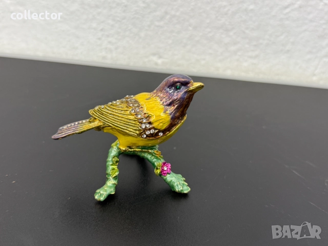 Метална кутийка за бижута с емайл. №7410