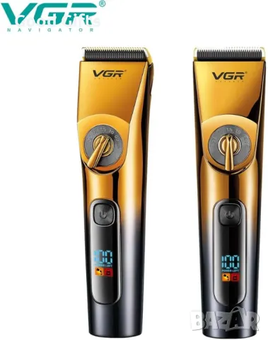 Професионална водоустойчива машинка за подстригване VGR V-663 с LED дисплей и керамични остриета, снимка 4 - Машинки за подстригване - 50388956