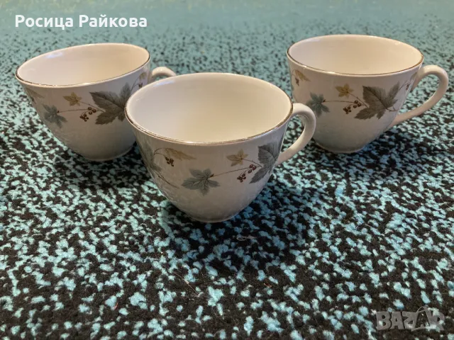 Винтидж Порцеланови чашки и чинийки Vinewood Ridgway, снимка 15 - Антикварни и старинни предмети - 48451301