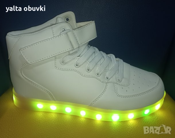 Светещи кецове с USB зарядно, снимка 5 - Кецове - 39485489