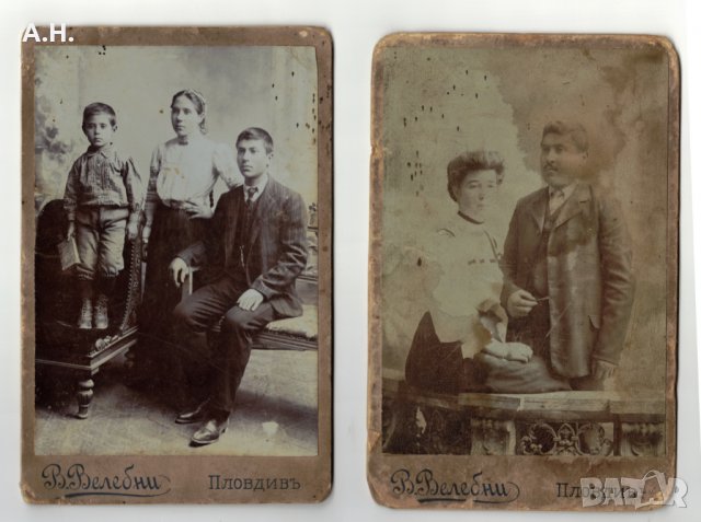 Снимки Пловдив 1890те Семейни Портрети , снимка 1 - Други ценни предмети - 35442001