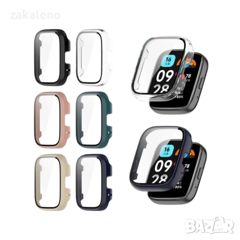 360 протектор кейс Xiaomi Mi Smart Band 7 8 9 10 Pro Watch 2 S1 S3 S4, снимка 4 - Калъфи, кейсове - 52168564