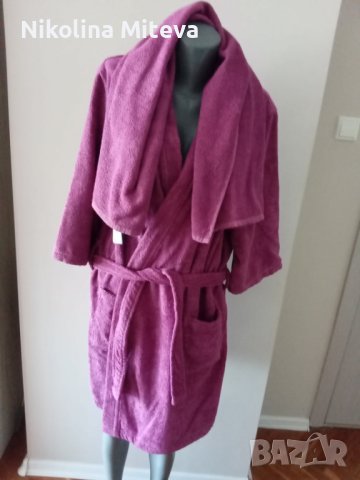 Халат за баня с кърпа