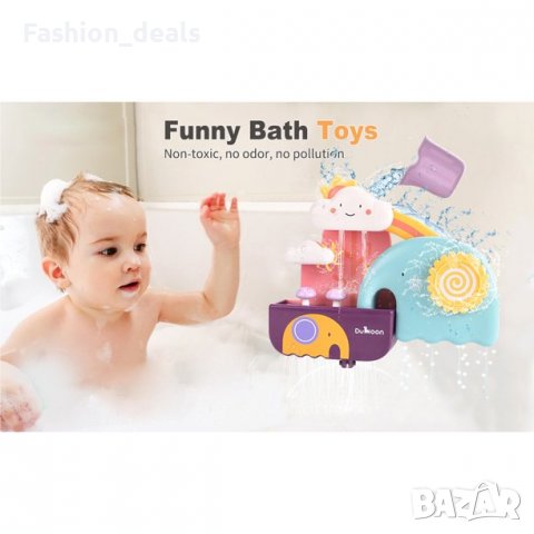 Нова играчка за вана баня малко дете къпане на бебе Слон Водопад Игра, снимка 5 - Образователни игри - 36780562