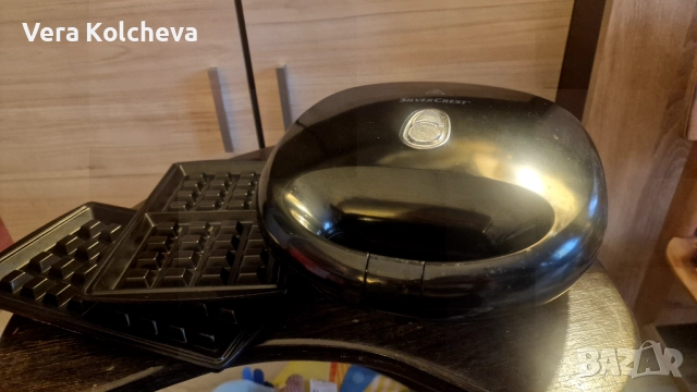 Silvercress 2в1 тостер и гофрети, 750W, снимка 2 - Тостери - 52186879