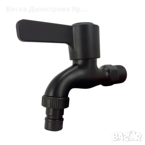 Неръждаем стенен кран за баня с черно матово покритие, снимка 2 - Други стоки за дома - 47327587