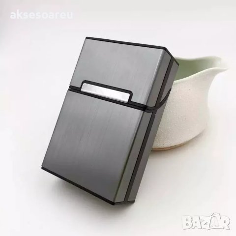 Идеална за подарък метална кутия табакера с магнитен капак за 80 мм стандартни цигари модна стилна и, снимка 10 - Табакери - 39431205