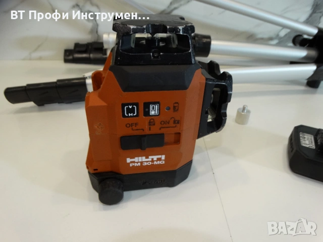 Hilti PM 30 MG - 3D Линеен лазерен нивелир + тринога 1.50 м, снимка 2 - Измервателни инструменти - 53081944