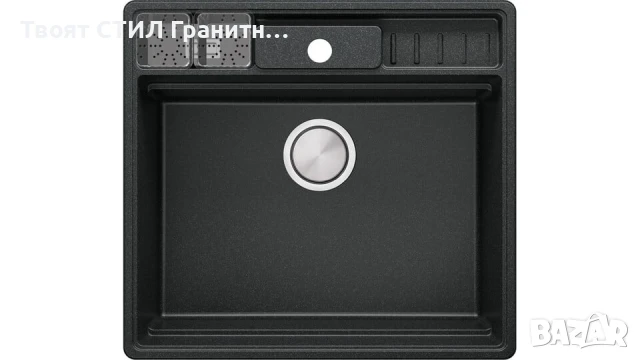 Графит кухненска мивка от гранит Ню Йорк 60 Multispace 580 x 530 мм