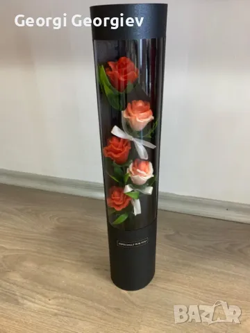 Цветя изработени с глицеринов ароматен сапун , снимка 10 - Декорация за дома - 37090645