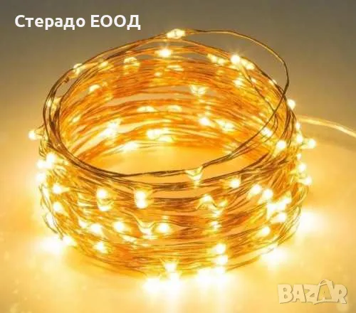 СОЛАРНА ВЕРИГА СЪС 100 МИКРОСВЕТОДИОДА, снимка 2 - Декорация за дома - 48081701