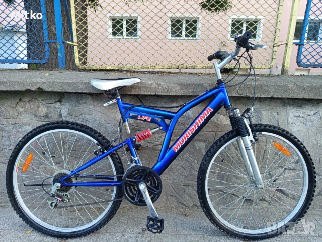 26 цола алуминиев велосипед с 21 скорости усилени капли амортисьори предни и задни като нов , снимка 1