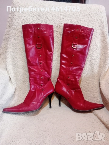 дамски луксозни ботуши почти не използвани