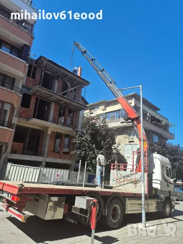 камион с кран транспорт и работа с кран, снимка 7 - Услуги с автокран - 55965911
