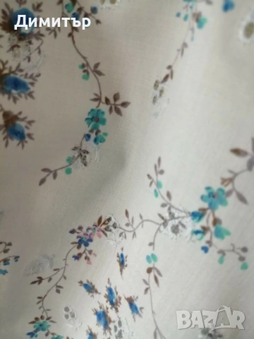 Лятна рокля във викториански стил в синьо на цветя, снимка 9 - Рокли - 54243008