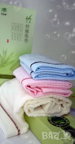 Комплект кърпи от бамбук, снимка 2 - Хавлиени кърпи - 38851899
