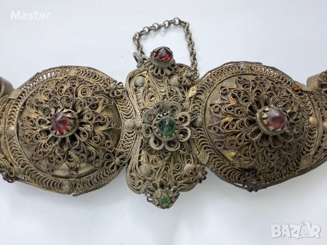 Стара сребърна Гръцка павта, снимка 5 - Антикварни и старинни предмети - 52611134