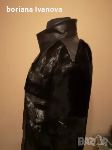 Красотичка естествена кожа с косъм пони намалям на 70лв , снимка 4 - Якета - 48348298