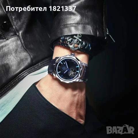Луксозен механичен автоматичен часовник , снимка 3 - Мъжки - 51387777