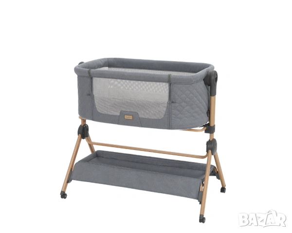 2 в 1 Мини кошара + Стол за хранене Sleat Me Grey, снимка 3 - Кошарки - 54286404