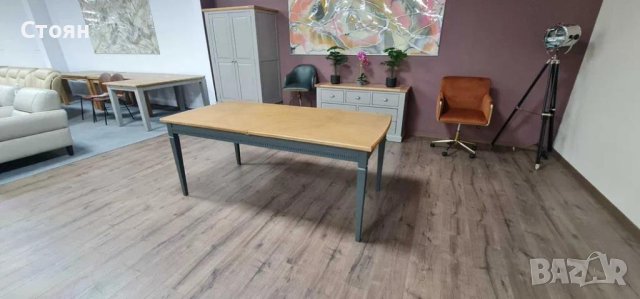 ПРОМОЦИЯ!!!Трапезна дървена маса със сиви крака, снимка 5 - Маси - 44149377