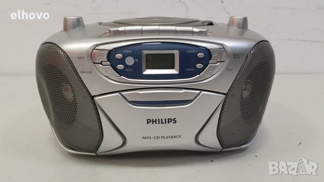 CD player с радио, касета Philips AZ1032, снимка 1 - MP3 и MP4 плеъри - 30122494