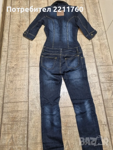 Дамски дънков гащеризон , снимка 7 - Гащеризони - 53075157