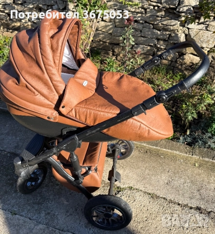 Продавам детска количка 2 в 1 – кош за новородено + летен кош, снимка 2 - Детски колички - 52527631