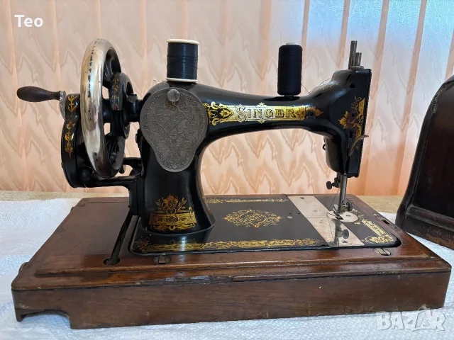 Колекционерски Сингер / Singer 28K от 1906 г. – Оригинален Викториански декор, 260 €