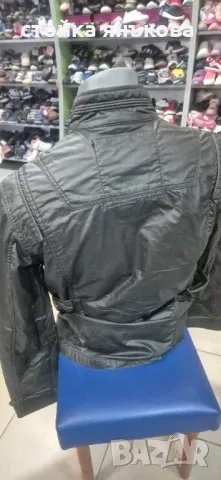 Спортно елегантно мъжко черно тънко яке, снимка 6 - Якета - 49747809