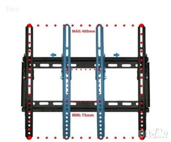 Стойка за телевизор, 400*400мм., 45кг, 30кг, снимка 8 - Стойки, 3D очила, аксесоари - 47297663