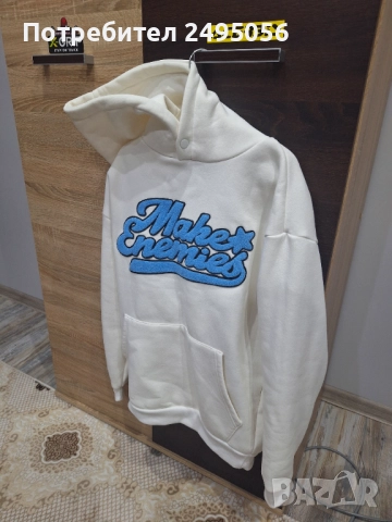 Суичър Make Enemies, снимка 2 - Спортни дрехи, екипи - 52584791