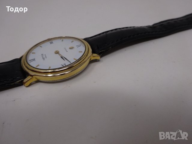 Дамски френски кварцов часовник HERMA с позлатена каса, снимка 4 - Дамски - 42564590