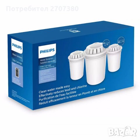 Филтър за пречистване на вода Philips , снимка 1 - Други стоки за дома - 35196478