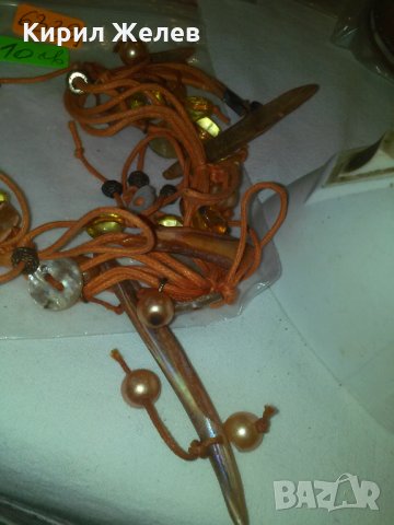 СЕДЕФ ПЕРЛИ и СКЪПОЦЕННИ КАМЪНИ АРТ-КОЛИЕ 63391, снимка 5 - Колиета, медальони, синджири - 29636870