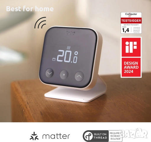 Безжичен, интелигентен терморегулатор tado X,смарт управление на отоплението, снимка 6 - Друга електроника - 52692150