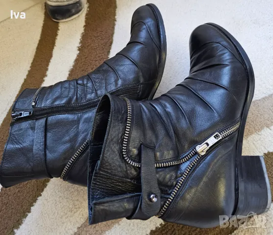 Дамски кожени боти Gianni (40 рр)  и Gabor (7 1/2 рр) - отлични!, снимка 6 - Дамски боти - 48882373