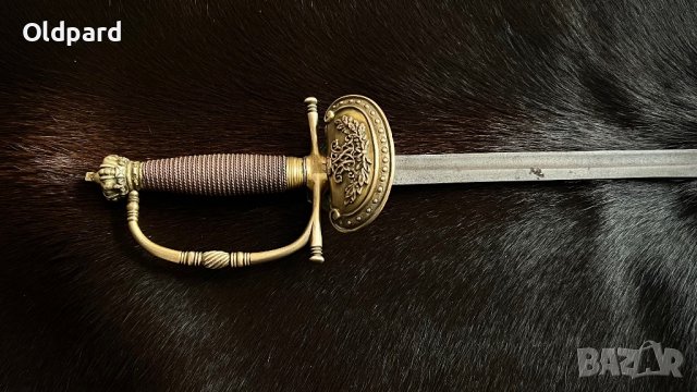 Староанглийски меч.  19 в. (преди 1876 г), снимка 5 - Антикварни и старинни предмети - 39454111