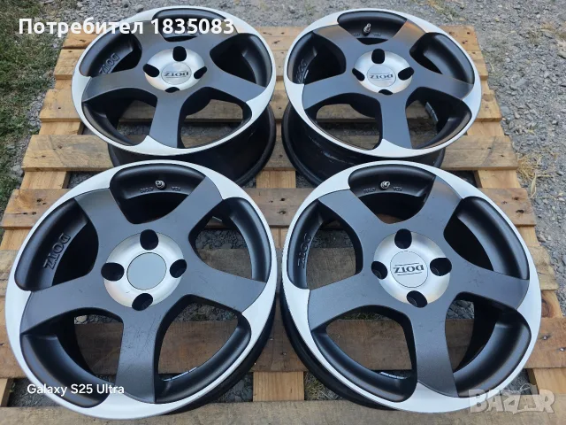 Лети джанти 15ки 4х100 Dotz, снимка 3 - Гуми и джанти - 55846382