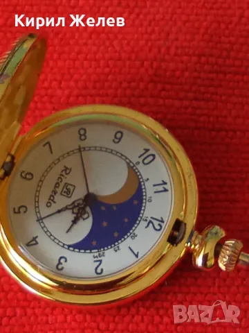 RICARDO КРАСИВ ЗЛАТИСТ ВИНТИДЖ МИНИ МОДЕЛ КВАРЦОВ ЧАСОВНИК с КАПАК 35428, снимка 15 - Джобни - 45096533