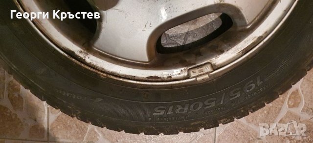 Mercedes джанти(3 бр.-15") с 2 бр. летни гуми SAVA, снимка 2 - Гуми и джанти - 40564435