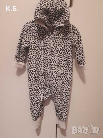 Леопардово гащеризонче H&M р-р 62, снимка 4 - Бебешки гащеризони - 31075461